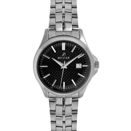 Orologio da donna con profilo Westar in acciaio inossidabile quadrante nero al quarzo 40202STN103