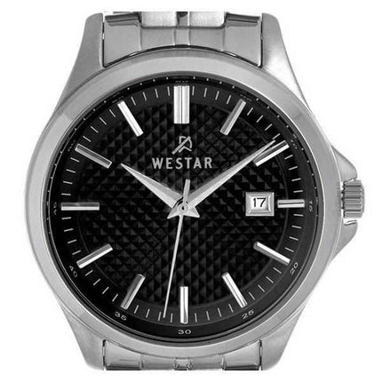 Orologio da donna con profilo Westar in acciaio inossidabile quadrante nero al quarzo 40202STN103