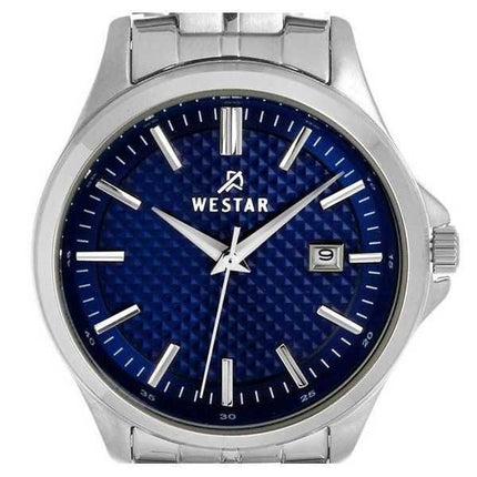 Orologio da donna con profilo Westar in acciaio inossidabile quadrante blu al quarzo 40202STN104