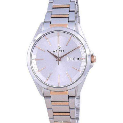 Orologio da donna Westar con quadrante argento bicolore in acciaio inossidabile 40212 SPN 607