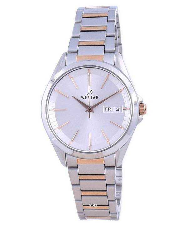 Orologio da donna Westar con quadrante argento bicolore in acciaio inossidabile 40212 SPN 607