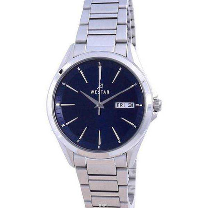 Orologio da donna Westar con quadrante blu in acciaio inossidabile al quarzo 40212 STN 104
