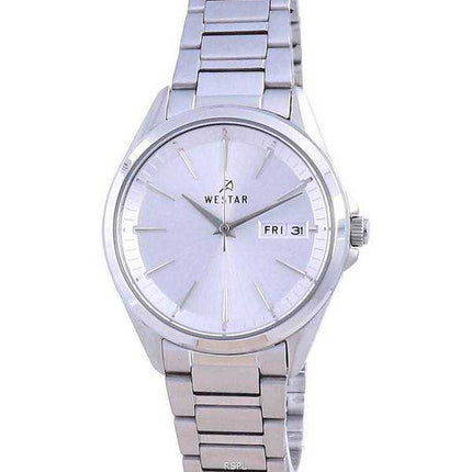 Orologio da donna Westar con quadrante argentato in acciaio inossidabile al quarzo 40212 STN 107