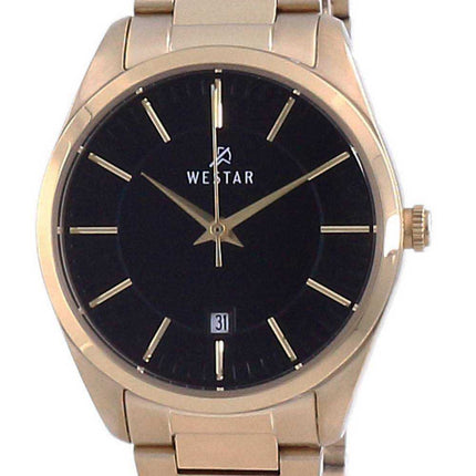 Orologio da donna Westar quadrante nero tono oro in acciaio inossidabile 40213 GPN 103