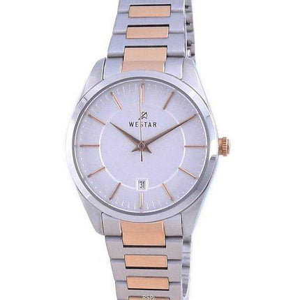 Orologio da donna Westar con quadrante argentato bicolore in acciaio inossidabile 40213 SPN 607