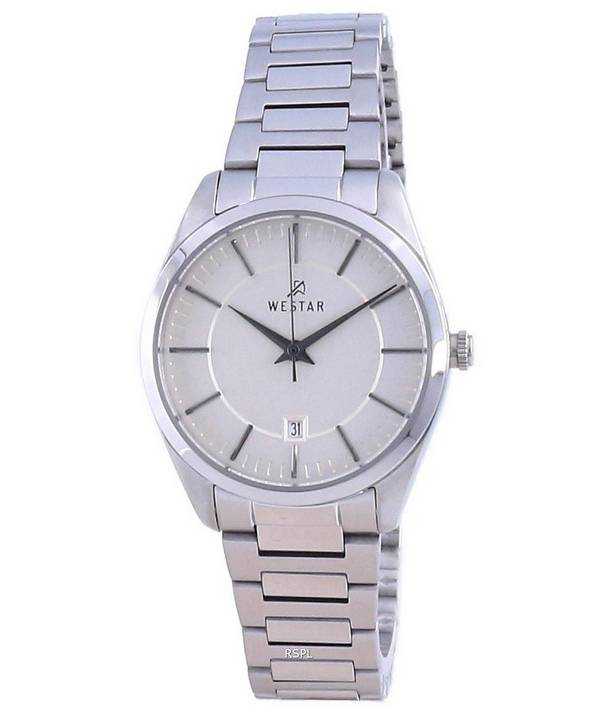 Orologio da donna Westar con quadrante champagne in acciaio inossidabile al quarzo 40213 STN 102