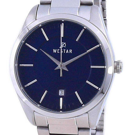 Orologio da donna Westar con quadrante blu in acciaio inossidabile al quarzo 40213 STN 104