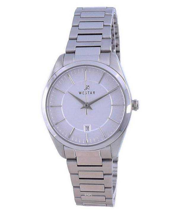 Orologio da donna Westar con quadrante argentato in acciaio inossidabile al quarzo 40213 STN 107