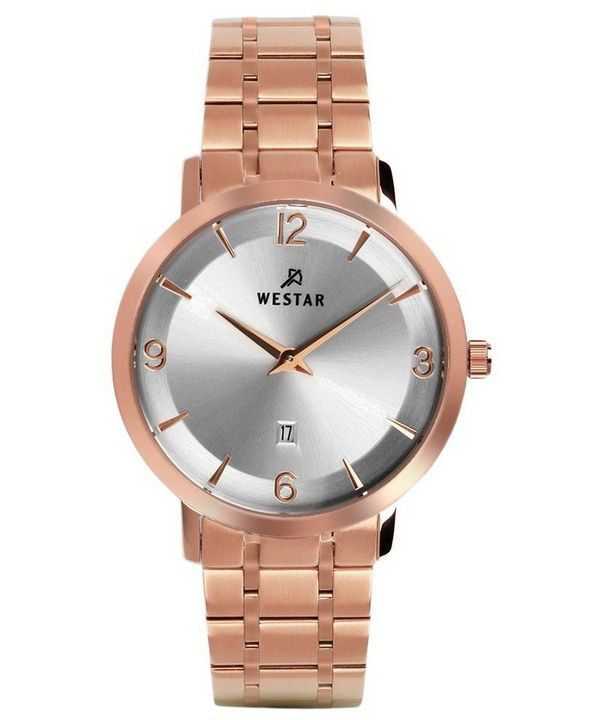 Orologio da donna 40220PPN607 con quadrante argentato in acciaio inossidabile con profilo Westar