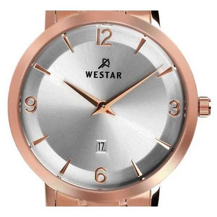 Orologio da donna 40220PPN607 con quadrante argentato in acciaio inossidabile con profilo Westar
