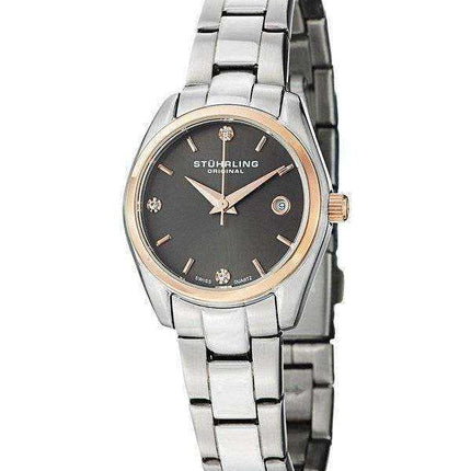 Stuhrling Original Ascot Prime Crystal Accented Swiss Quartz 414L.04 Orologio da donna