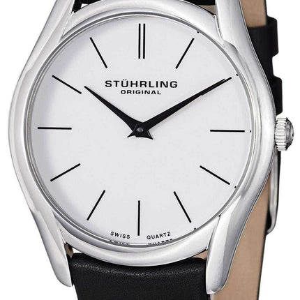 Stuhrling Original Classic Ascot Swiss Quartz quadrante bianco 434.33152 Orologio da uomo