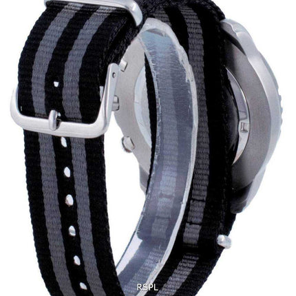 Ratio Free Diver Chronograph Nylon Quartz Diver&#39;s 48HA90-17-CHR-BLK-var-NATO1 200M Orologio da uomo