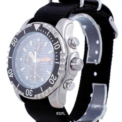 Rapporto Free Diver Chronograph Nylon Quartz Diver's 48HA90-17-CHR-BLU-var-NATO4 200M Orologio da uomo