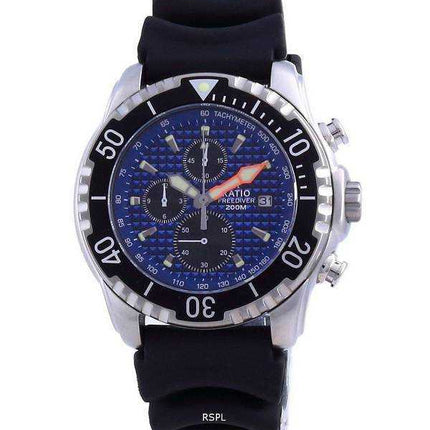 Cronografo al quarzo Ratio 200m Diver quarzo zaffiro 48HA90-17-CHR-BLU orologio da uomo