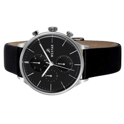 Orologio da uomo 50192STN103 con cinturino in pelle con profilo Westar quadrante nero al quarzo