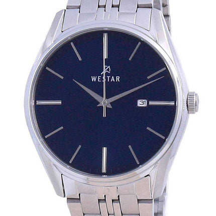 Orologio da uomo Westar con quadrante blu in acciaio inossidabile al quarzo 50210 STN 104