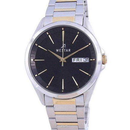 Orologio da uomo Westar quadrante nero in acciaio inossidabile al quarzo 50212 CBN 103