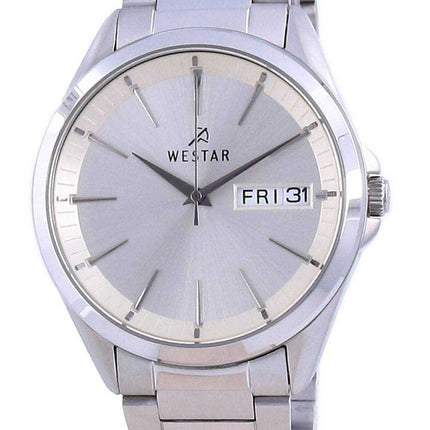 Orologio da uomo Westar con quadrante champagne in acciaio inossidabile al quarzo 50212 STN 102