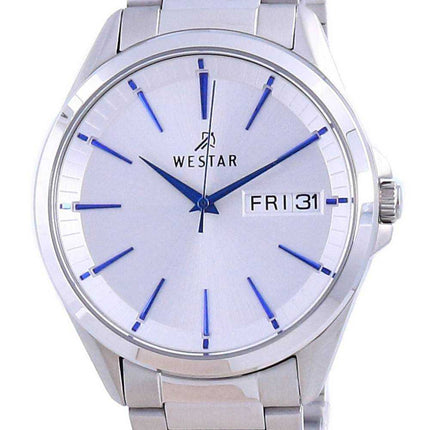 Orologio da uomo Westar con quadrante argentato in acciaio inossidabile al quarzo 50212 STN 407