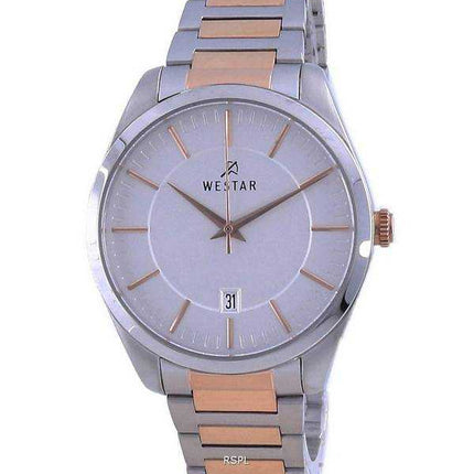 Orologio da uomo Westar con quadrante argento bicolore in acciaio inossidabile 50213 SPN 607
