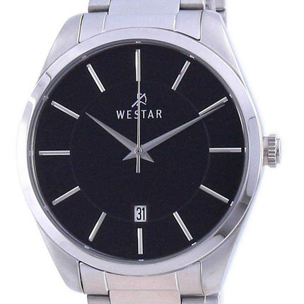 Orologio da uomo Westar con quadrante nero in acciaio inossidabile al quarzo 50213 STN 103