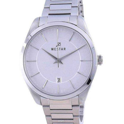 Orologio da uomo Westar con quadrante argentato in acciaio inossidabile al quarzo 50213 STN 107