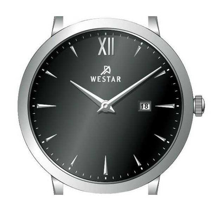 Orologio da uomo 50214STN103 con cinturino in pelle con profilo Westar quadrante nero al quarzo