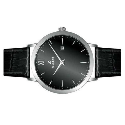 Orologio da uomo 50214STN103 con cinturino in pelle con profilo Westar quadrante nero al quarzo