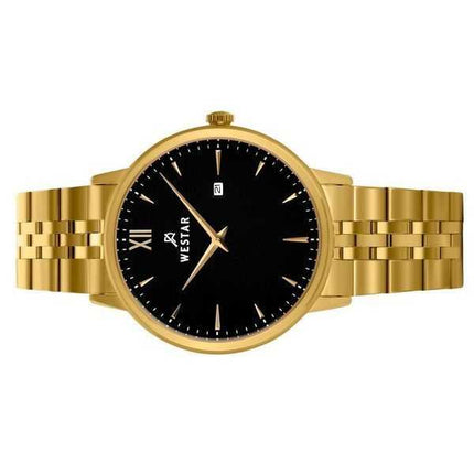 Orologio da uomo con profilo Westar in acciaio inossidabile quadrante nero al quarzo 50215GPN103