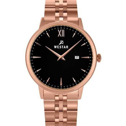 Orologio da uomo con profilo Westar in acciaio inossidabile quadrante nero al quarzo 50215PPN603