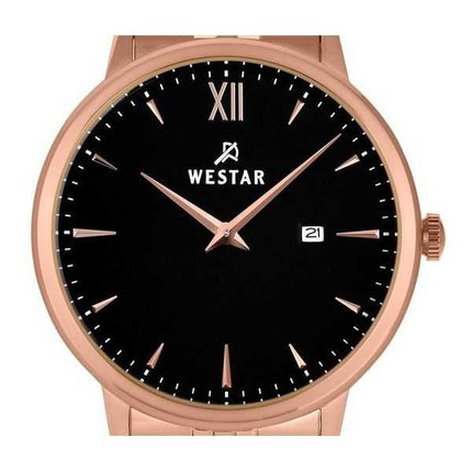 Orologio da uomo con profilo Westar in acciaio inossidabile quadrante nero al quarzo 50215PPN603