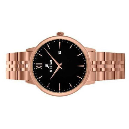 Orologio da uomo con profilo Westar in acciaio inossidabile quadrante nero al quarzo 50215PPN603