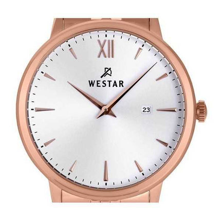Orologio da uomo con profilo Westar in acciaio inossidabile quadrante argentato al quarzo 50215PPN607
