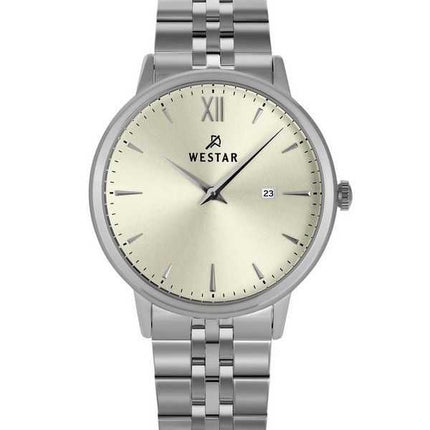 Orologio da uomo 50215STN102 al quarzo con quadrante champagne chiaro in acciaio inossidabile con profilo Westar