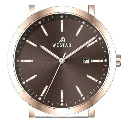 Orologio da uomo 50216PPN620 con cinturino in pelle profilo Westar quadrante marrone al quarzo