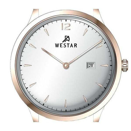 Orologio da uomo 50217PPN607 con cinturino in pelle profilo Westar quadrante argento al quarzo