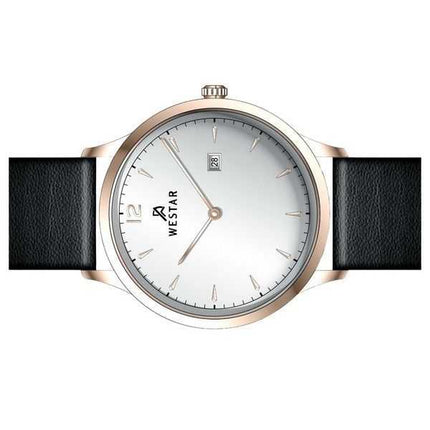 Orologio da uomo 50217PPN607 con cinturino in pelle profilo Westar quadrante argento al quarzo