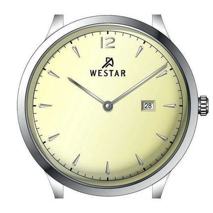 Orologio da uomo 50217STN182 con quadrante champagne chiaro con cinturino in pelle con profilo Westar