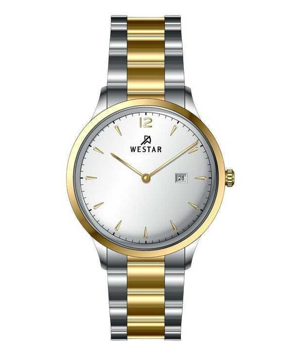 Orologio da uomo 50218CBN107 al quarzo con quadrante argentato in acciaio inossidabile con profilo Westar