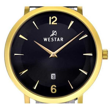 Orologio da uomo 50219GPN103 con cinturino in pelle con profilo Westar quadrante nero al quarzo