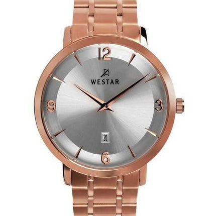 Orologio da uomo con profilo Westar in acciaio inossidabile quadrante argentato al quarzo 50220PPN607