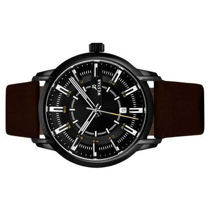 Orologio da uomo 50228BBN523 con cinturino in pelle con profilo Westar quadrante nero al quarzo
