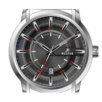 Orologio da uomo con profilo Westar in acciaio inossidabile quadrante nero al quarzo 50229STN803