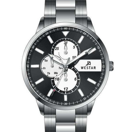 Orologio da uomo 50239STN103 con quadrante multifunzione in acciaio inossidabile con profilo Westar
