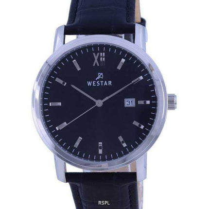 Orologio da uomo Westar quadrante nero cinturino in pelle al quarzo 50244 STN 103