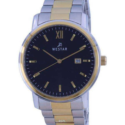 Orologio da uomo Westar nero bicolore in acciaio inossidabile al quarzo 50245 CBN 103