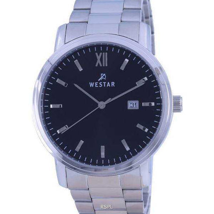 Orologio da uomo Westar quadrante nero in acciaio inossidabile al quarzo 50245 STN 103