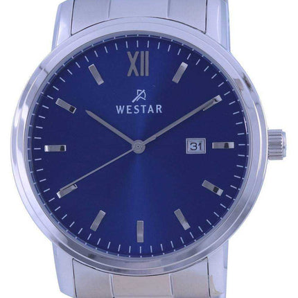 Orologio da uomo Westar con quadrante blu in acciaio inossidabile al quarzo 50245 STN 104