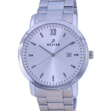 Orologio da uomo Westar quadrante blu cinturino in pelle al quarzo 50244 STN 104